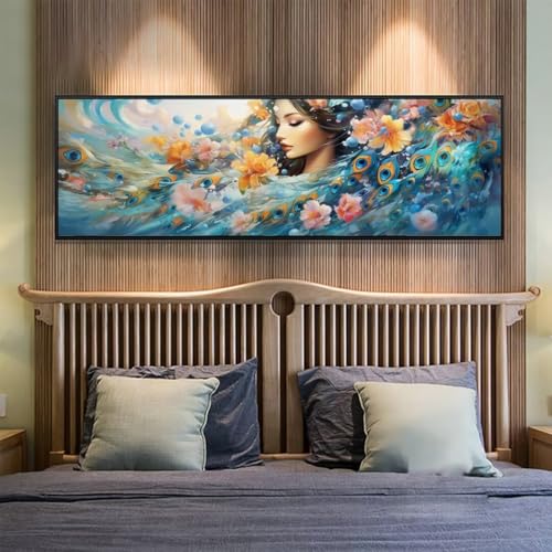 Diamond Painting Fee Diamant Painting Bilder Erwachsene/Kinder, 27.5x70.8 Inch/70x180 cm Groß xxl 5D Diamond Painting Blume für Wand Deko, DIY Kreuzstich Stickerei Diamant Kunst Set für Home Décor Diamond Painting Fee Diamant Painting Bilder Erwachsene/Kinder, 27.5x70.8 Inch/70x180 cm Groß xxl 5D Diamond Painting Blume für Wand Deko, DIY Kreuzstich Stickerei Diamant Kunst Set für Home Décor von Znnegxiia