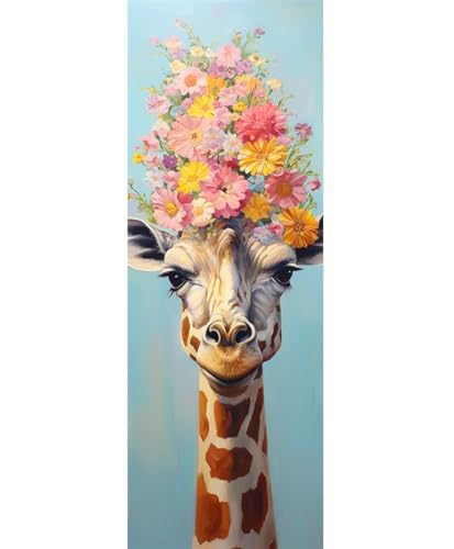 Diamond Painting Giraffe Diamant Painting Bilder Erwachsene/Kinder, 11.8x27.5 Inch/30x70 cm Groß xxl 5D Diamond Painting Blume für Wand Deko, DIY Kreuzstich Stickerei Diamant Kunst Set für Home Décor Diamond Painting Giraffe Diamant Painting Bilder Erwachsene/Kinder, 11.8x27.5 Inch/30x70 cm Groß xxl 5D Diamond Painting Blume für Wand Deko, DIY Kreuzstich Stickerei Diamant Kunst Set für Home Décor von Znnegxiia