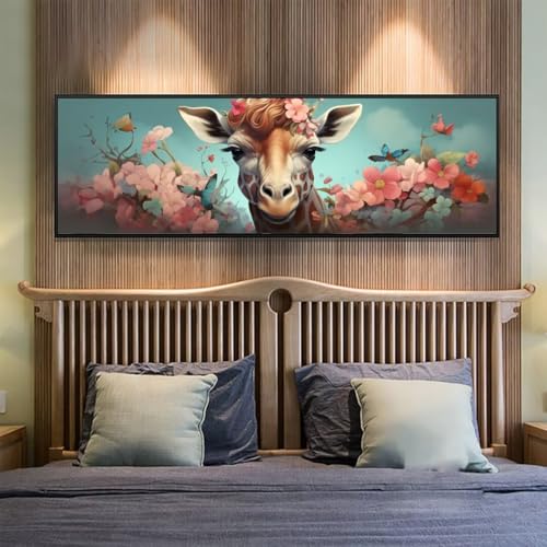 Diamond Painting Giraffe Diamant Painting Bilder Erwachsene/Kinder, 27.5x70.8 Inch/70x180 cm Groß xxl 5D Diamond Painting Blume für Wand Deko, DIY Kreuzstich Stickerei Diamant Kunst Set für Home Décor Diamond Painting Giraffe Diamant Painting Bilder Erwachsene/Kinder, 27.5x70.8 Inch/70x180 cm Groß xxl 5D Diamond Painting Blume für Wand Deko, DIY Kreuzstich Stickerei Diamant Kunst Set für Home Décor von Znnegxiia