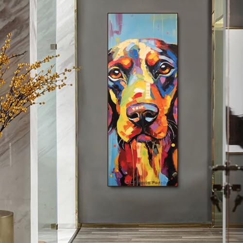 Diamond Painting Hund Diamant Painting Bilder Erwachsene/Kinder, 27.5x70.8 Inch/70x180 cm Groß xxl 5D Diamond Painting Tier für Wand Deko, DIY Kreuzstich Stickerei Diamant Kunst Set für Home Décor Diamond Painting Hund Diamant Painting Bilder Erwachsene/Kinder, 27.5x70.8 Inch/70x180 cm Groß xxl 5D Diamond Painting Tier für Wand Deko, DIY Kreuzstich Stickerei Diamant Kunst Set für Home Décor von Znnegxiia