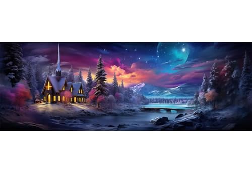Diamond Painting Landschaft Diamant Painting Bilder Erwachsene/Kinder, 7.8x19.6 Inch/20x50 cm Groß xxl 5D Diamond Painting Burg für Wand Deko, DIY Kreuzstich Stickerei Diamant Kunst Set für Home Décor Diamond Painting Landschaft Diamant Painting Bilder Erwachsene/Kinder, 7.8x19.6 Inch/20x50 cm Groß xxl 5D Diamond Painting Burg für Wand Deko, DIY Kreuzstich Stickerei Diamant Kunst Set für Home Décor von Znnegxiia