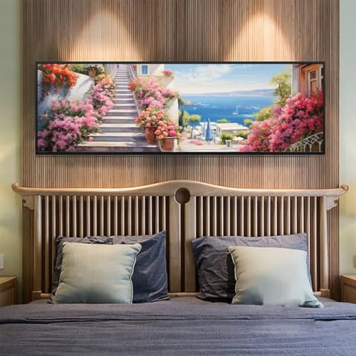 Diamond Painting Meer Diamant Painting Bilder Erwachsene/Kinder, 35.4x94.4 Inch/90x240 cm Groß xxl 5D Diamond Painting Blume für Wand Deko, DIY Kreuzstich Stickerei Diamant Kunst Set für Home Décor Diamond Painting Meer Diamant Painting Bilder Erwachsene/Kinder, 35.4x94.4 Inch/90x240 cm Groß xxl 5D Diamond Painting Blume für Wand Deko, DIY Kreuzstich Stickerei Diamant Kunst Set für Home Décor von Znnegxiia
