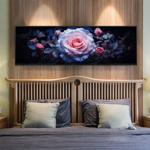 Diamond Painting Rose Diamant Painting Bilder Erwachsene/Kinder, 31.4x82.6 Inch/80x210 cm Groß xxl 5D Diamond Painting Blume für Wand Deko, DIY Kreuzstich Stickerei Diamant Kunst Set für Home Décor Diamond Painting Rose Diamant Painting Bilder Erwachsene/Kinder, 31.4x82.6 Inch/80x210 cm Groß xxl 5D Diamond Painting Blume für Wand Deko, DIY Kreuzstich Stickerei Diamant Kunst Set für Home Décor von Znnegxiia