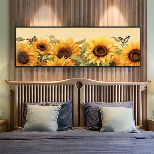 Diamond Painting Sonnenblume Diamant Painting Bilder Erwachsene/Kinder, 7.8x19.6 Inch/20x50 cm Groß xxl 5D Diamond Painting Schmetterling für Wand Deko, DIY Stickerei Diamant Kunst Set für Home Décor Diamond Painting Sonnenblume Diamant Painting Bilder Erwachsene/Kinder, 7.8x19.6 Inch/20x50 cm Groß xxl 5D Diamond Painting Schmetterling für Wand Deko, DIY Stickerei Diamant Kunst Set für Home Décor von Znnegxiia