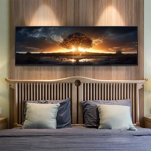 Diamond Painting Sonnenuntergang Diamant Painting Bilder Erwachsene/Kinder, 11.8x27.5 Inch/30x70 cm Groß xxl 5D Diamond Painting Baum für Wand Deko, DIY Stickerei Diamant Kunst Set für Home Décor Diamond Painting Sonnenuntergang Diamant Painting Bilder Erwachsene/Kinder, 11.8x27.5 Inch/30x70 cm Groß xxl 5D Diamond Painting Baum für Wand Deko, DIY Stickerei Diamant Kunst Set für Home Décor von Znnegxiia