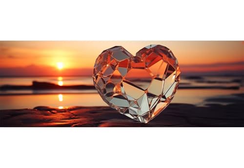 Diamond Painting Sonnenuntergang Diamant Painting Bilder Erwachsene/Kinder, 11.8x27.5 Inch/30x70 cm Groß xxl 5D Diamond Painting Meer für Wand Deko, DIY Stickerei Diamant Kunst Set für Home Décor Diamond Painting Sonnenuntergang Diamant Painting Bilder Erwachsene/Kinder, 11.8x27.5 Inch/30x70 cm Groß xxl 5D Diamond Painting Meer für Wand Deko, DIY Stickerei Diamant Kunst Set für Home Décor von Znnegxiia