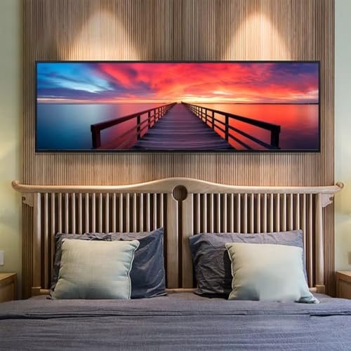 Diamond Painting Sonnenuntergang Diamant Painting Bilder Erwachsene/Kinder, 31.4x82.6 Inch/80x210 cm Groß xxl 5D Diamond Painting Brücke für Wand Deko, DIY Stickerei Diamant Kunst Set für Home Décor Diamond Painting Sonnenuntergang Diamant Painting Bilder Erwachsene/Kinder, 31.4x82.6 Inch/80x210 cm Groß xxl 5D Diamond Painting Brücke für Wand Deko, DIY Stickerei Diamant Kunst Set für Home Décor von Znnegxiia