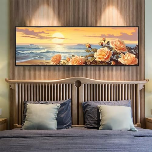 Diamond Painting Sonnenuntergang Diamant Painting Bilder Erwachsene/Kinder, 7.8x19.6 Inch/20x50 cm Groß xxl 5D Diamond Painting Blume für Wand Deko, DIY Stickerei Diamant Kunst Set für Home Décor Diamond Painting Sonnenuntergang Diamant Painting Bilder Erwachsene/Kinder, 7.8x19.6 Inch/20x50 cm Groß xxl 5D Diamond Painting Blume für Wand Deko, DIY Stickerei Diamant Kunst Set für Home Décor von Znnegxiia