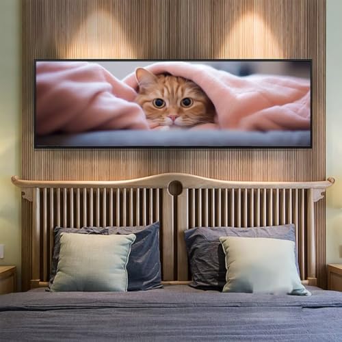 Diamond Painting Süß Diamant Painting Bilder Erwachsene/Kinder, 31.4x82.6 Inch/80x210 cm Groß xxl 5D Diamond Painting Katze für Wand Deko, DIY Kreuzstich Stickerei Diamant Kunst Set für Home Décor Diamond Painting Süß Diamant Painting Bilder Erwachsene/Kinder, 31.4x82.6 Inch/80x210 cm Groß xxl 5D Diamond Painting Katze für Wand Deko, DIY Kreuzstich Stickerei Diamant Kunst Set für Home Décor von Znnegxiia