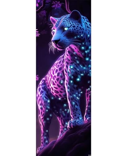 Diamond Painting Tier Diamant Painting Bilder Erwachsene/Kinder, 11.8x27.5 Inch/30x70 cm Groß xxl 5D Diamond Painting Leopard für Wand Deko, DIY Kreuzstich Stickerei Diamant Kunst Set für Home Décor Diamond Painting Tier Diamant Painting Bilder Erwachsene/Kinder, 11.8x27.5 Inch/30x70 cm Groß xxl 5D Diamond Painting Leopard für Wand Deko, DIY Kreuzstich Stickerei Diamant Kunst Set für Home Décor von Znnegxiia