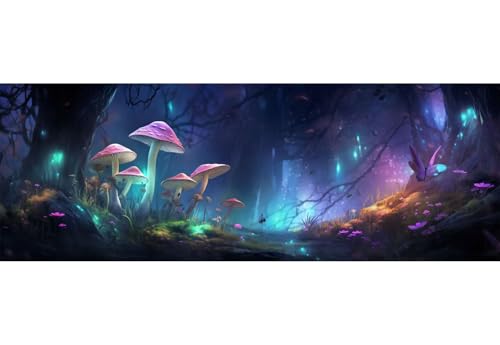 Diamond Painting Wald Diamant Painting Bilder Erwachsene/Kinder, 15.7x39.3 Inch/40x100 cm Groß xxl 5D Diamond Painting Pilz für Wand Deko, DIY Kreuzstich Stickerei Diamant Kunst Set für Home Décor Diamond Painting Wald Diamant Painting Bilder Erwachsene/Kinder, 15.7x39.3 Inch/40x100 cm Groß xxl 5D Diamond Painting Pilz für Wand Deko, DIY Kreuzstich Stickerei Diamant Kunst Set für Home Décor von Znnegxiia