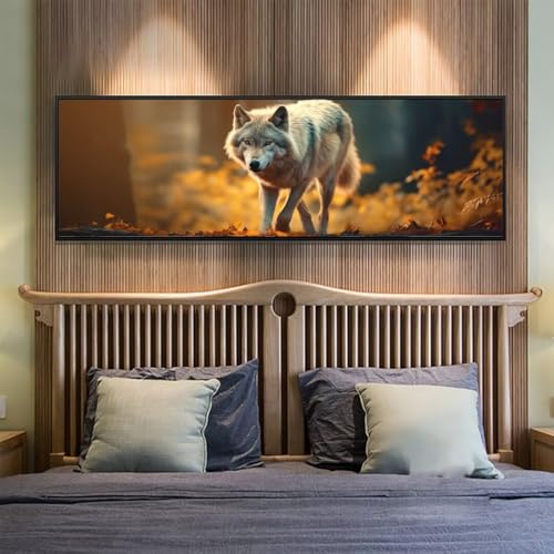 Diamond Painting Wald Diamant Painting Bilder Erwachsene/Kinder, 27.5x70.8 Inch/70x180 cm Groß xxl 5D Diamond Painting Wolf für Wand Deko, DIY Kreuzstich Stickerei Diamant Kunst Set für Home Décor Diamond Painting Wald Diamant Painting Bilder Erwachsene/Kinder, 27.5x70.8 Inch/70x180 cm Groß xxl 5D Diamond Painting Wolf für Wand Deko, DIY Kreuzstich Stickerei Diamant Kunst Set für Home Décor von Znnegxiia