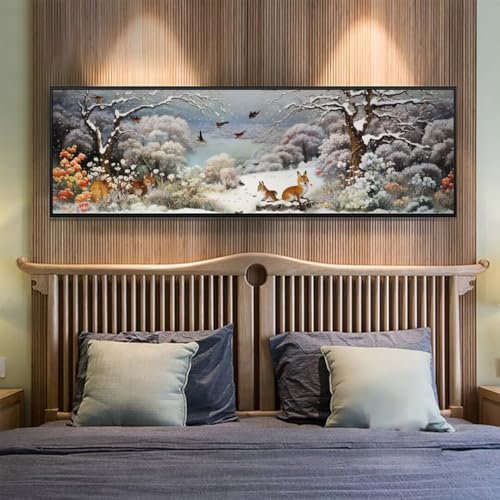 Diamond Painting Wald Diamant Painting Bilder Erwachsene/Kinder, 35.4x94.4 Inch/90x240 cm Groß xxl 5D Diamond Painting Tier für Wand Deko, DIY Kreuzstich Stickerei Diamant Kunst Set für Home Décor Diamond Painting Wald Diamant Painting Bilder Erwachsene/Kinder, 35.4x94.4 Inch/90x240 cm Groß xxl 5D Diamond Painting Tier für Wand Deko, DIY Kreuzstich Stickerei Diamant Kunst Set für Home Décor von Znnegxiia