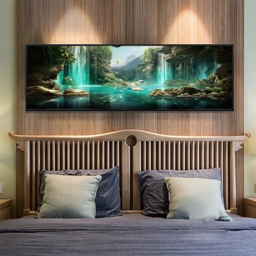 Diamond Painting Wasserfall Diamant Painting Bilder Erwachsene/Kinder, 39.3x106.2 Inch/100x270 cm Groß xxl 5D Diamond Painting Wald für Wand Deko, DIY Stickerei Diamant Kunst Set für Home Décor Diamond Painting Wasserfall Diamant Painting Bilder Erwachsene/Kinder, 39.3x106.2 Inch/100x270 cm Groß xxl 5D Diamond Painting Wald für Wand Deko, DIY Stickerei Diamant Kunst Set für Home Décor von Znnegxiia