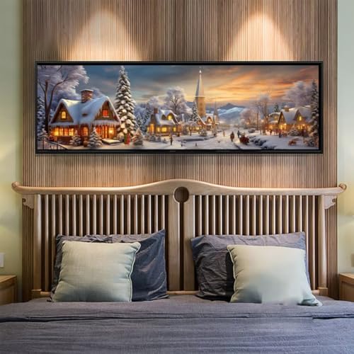Diamond Painting Winter Diamant Painting Bilder Erwachsene/Kinder, 11.8x27.5 Inch/30x70 cm Groß xxl 5D Diamond Painting Dorf für Wand Deko, DIY Kreuzstich Stickerei Diamant Kunst Set für Home Décor Diamond Painting Winter Diamant Painting Bilder Erwachsene/Kinder, 11.8x27.5 Inch/30x70 cm Groß xxl 5D Diamond Painting Dorf für Wand Deko, DIY Kreuzstich Stickerei Diamant Kunst Set für Home Décor von Znnegxiia