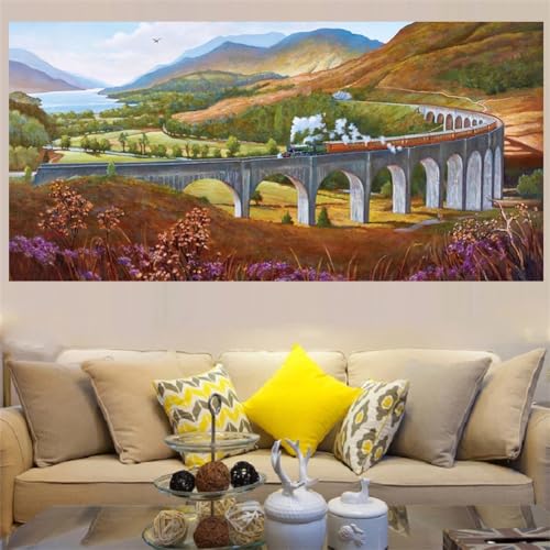 5D Diamant Painting Bilder Glenfinnan-Viadukt Diamond Painting Erwachsene DIY Diamant Vollbild,DIY Diamant Crystal Arts Craft Cross Stickerei Malerei Kits Home Wand Décor Geschenk round drill 40x80cm 5D Diamant Painting Bilder Glenfinnan-Viadukt Diamond Painting Erwachsene DIY Diamant Vollbild,DIY Diamant Crystal Arts Craft Cross Stickerei Malerei Kits Home Wand Décor Geschenk round drill 40x80cm von Znnhtyj