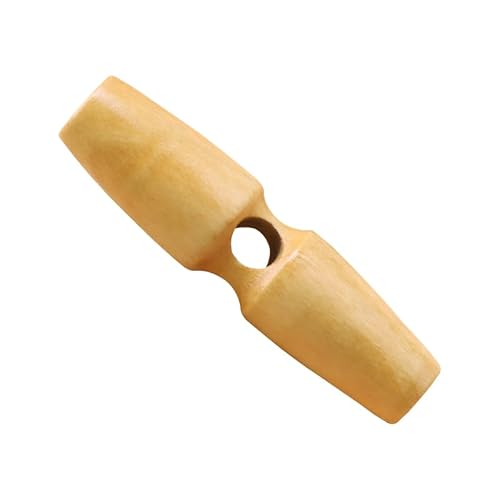 Knebelknöpfe aus Naturholz, Einzelloch-Holzhorn-Ersatzknöpfe, Olivenform, Holzknebel, Nähschnalle, Basteln, DIY-Kleidungszubehör, Beige, 40 mm, 30 Stück Knebelknöpfe aus Naturholz, Einzelloch-Holzhorn-Ersatzknöpfe, Olivenform, Holzknebel, Nähschnalle, Basteln, DIY-Kleidungszubehör, Beige, 40 mm, 30 Stück von ZoTuoART