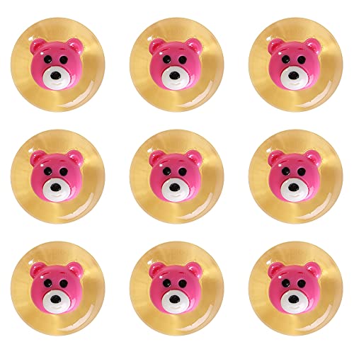 ZoTuoART Ersatzknöpfe mit schönen Tieren, Süßigkeitenfarben, Cartoon-Puppe, rund, für Kinder, handgefertigt, Bekleidungszubehör, Nähknöpfe, Erdbeerbär, 9 Stück ZoTuoART Ersatzknöpfe mit schönen Tieren, Süßigkeitenfarben, Cartoon-Puppe, rund, für Kinder, handgefertigt, Bekleidungszubehör, Nähknöpfe, Erdbeerbär, 9 Stück von ZoTuoART