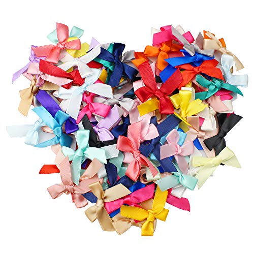 ZoZoMaiy 100 Stück Mini Satinband Schleifen, 2.5 cm Klein Satin Band Schleife, Farbe mini Band Bowtie für Nähen, Scrapbooking, Hochzeit Deko, Karten, DIY Basteln, Haar bogen Hut, Geschenk ZoZoMaiy 100 Stück Mini Satinband Schleifen, 2.5 cm Klein Satin Band Schleife, Farbe mini Band Bowtie für Nähen, Scrapbooking, Hochzeit Deko, Karten, DIY Basteln, Haar bogen Hut, Geschenk von ZoZoMaiy