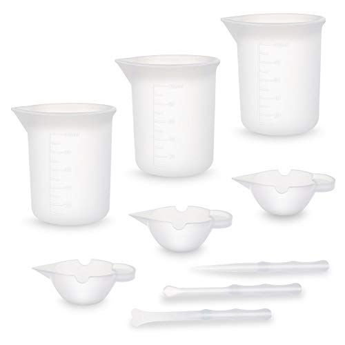 ZOCIPRO 9Stück 100 ml Silikon Messbecher Kit, Einschließen Silikon Mischfarbenrührer zum Mischen von Epoxidharzen, 10ml Cup Messbecher Resin Zubehör, Geeignet für Epoxidharz, Resin Art ZOCIPRO 9Stück 100 ml Silikon Messbecher Kit, Einschließen Silikon Mischfarbenrührer zum Mischen von Epoxidharzen, 10ml Cup Messbecher Resin Zubehör, Geeignet für Epoxidharz, Resin Art von Zocipro