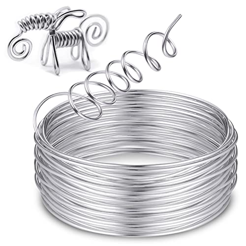 Zocipro Basteldraht 3mm x 10 m, Silberdraht, Schmuckdraht, Aluminiumdraht, Weicher & Biegsamer Draht, Draht für Schmuck, Dekoteile, DIY-Skulpturen, Kranzherstellung & Bonsai-Bäume,Silber Zocipro Basteldraht 3mm x 10 m, Silberdraht, Schmuckdraht, Aluminiumdraht, Weicher & Biegsamer Draht, Draht für Schmuck, Dekoteile, DIY-Skulpturen, Kranzherstellung & Bonsai-Bäume,Silber von Zocipro