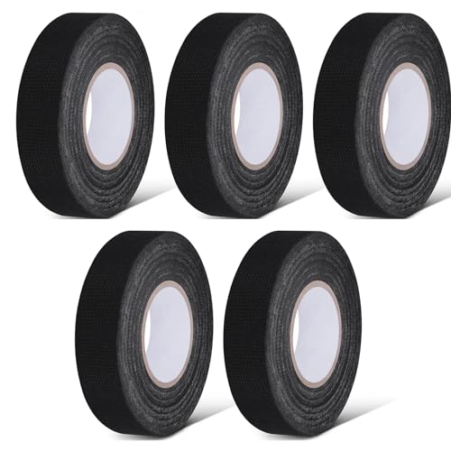 Zocipro 5 Stück Kabelbaum Klebeband,19mm x 15m KFZ Gewebeband,Hohe Temperaturbeständigkeit/Antischall Kfz Band für Kabelbäume Elektrisches Klebeband Zocipro 5 Stück Kabelbaum Klebeband,19mm x 15m KFZ Gewebeband,Hohe Temperaturbeständigkeit/Antischall Kfz Band für Kabelbäume Elektrisches Klebeband von Zocipro