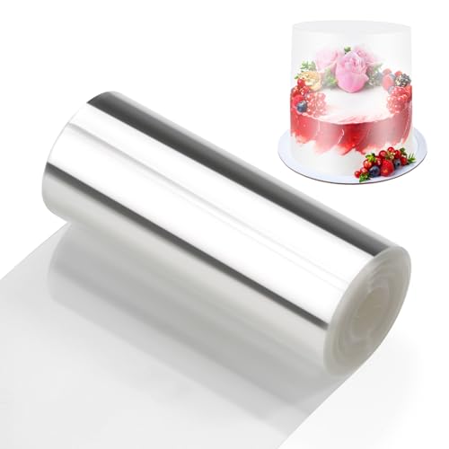 Zocipro Tortenrandfolie 10cm x 10m, Transparent Acetat Rolle Tortenfolie, Harte Torten Folie für Kuchen Schokoladenmousse Kuchen Crafting, Hoch Torten Folienrand Für Stabilisieren Dekoration Zocipro Tortenrandfolie 10cm x 10m, Transparent Acetat Rolle Tortenfolie, Harte Torten Folie für Kuchen Schokoladenmousse Kuchen Crafting, Hoch Torten Folienrand Für Stabilisieren Dekoration von Zocipro