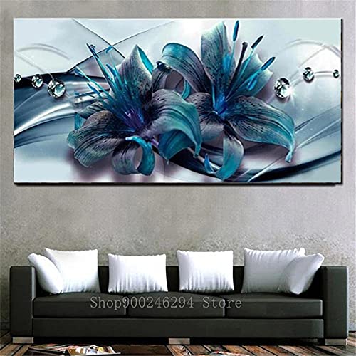 Diamond Painting groß Voll Abstrakte blaue Blume 5D Diamant Painting Bilder Erwachsene, Diamant Painting Bilder Kinder,Daiments Painting Set,Anfänger Diamantmalerei, DIY Painting 70x140cm,28x56in Diamond Painting groß Voll Abstrakte blaue Blume 5D Diamant Painting Bilder Erwachsene, Diamant Painting Bilder Kinder,Daiments Painting Set,Anfänger Diamantmalerei, DIY Painting 70x140cm,28x56in von Zocunzi