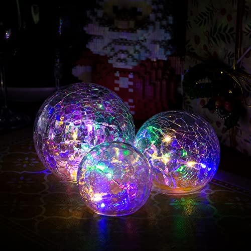 Zodight LED Glaskugel Lichterketten, Weihnachtsdeko Glaskugel Beleuchtet mit Crackle Glas, 8 Modi LED Deko Glaskugel Lampe Batteriebetrieben für Innen/Herbstdeko/Tischdeko/Schlafzimmer/Wohnzimmer Zodight LED Glaskugel Lichterketten, Weihnachtsdeko Glaskugel Beleuchtet mit Crackle Glas, 8 Modi LED Deko Glaskugel Lampe Batteriebetrieben für Innen/Herbstdeko/Tischdeko/Schlafzimmer/Wohnzimmer von Zodight