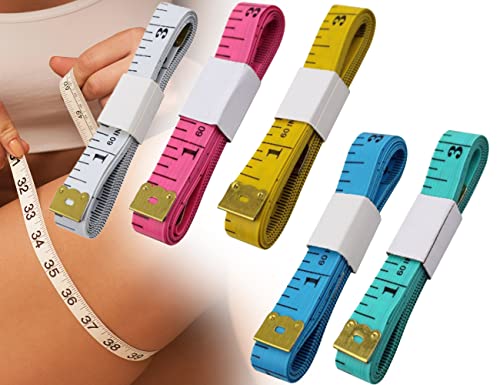 ZoeTekway 5 Stück maßband, maßband körper, 150cm Weiches Maßband, Farbe schneidermaßband, körpermaßband, massband, Beidseitiges Maßband ZoeTekway 5 Stück maßband, maßband körper, 150cm Weiches Maßband, Farbe schneidermaßband, körpermaßband, massband, Beidseitiges Maßband von ZoeTekway