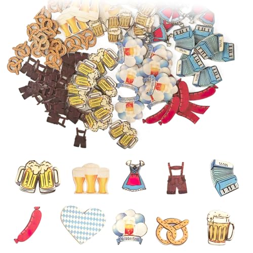 Oktoberfest Deko, 50 Stück Bayrische Streudeko aus Holz Oktoberfest Wiesn Tischdekoration Dirndl Lederhose Breze Herz Bierkrug Accessoires Bayrische Deko Oktoberfest-Party Dekoration Oktoberfest Deko, 50 Stück Bayrische Streudeko aus Holz Oktoberfest Wiesn Tischdekoration Dirndl Lederhose Breze Herz Bierkrug Accessoires Bayrische Deko Oktoberfest-Party Dekoration von ZoeWei