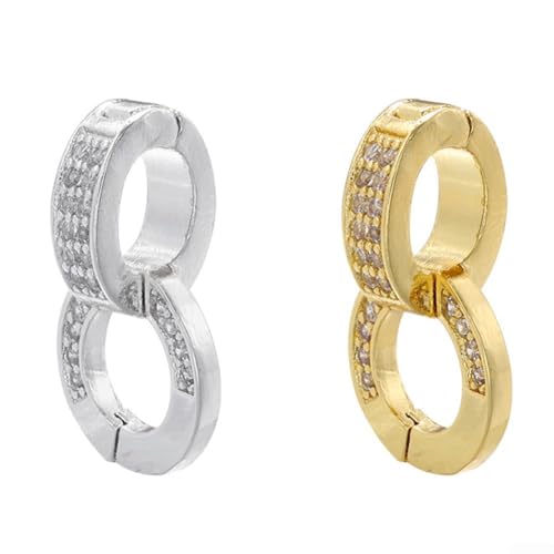 Eleganter Kupfer-Doppelringhaken für DIY-Schmuck und Mode-Accessoires (B) von Zoegneer