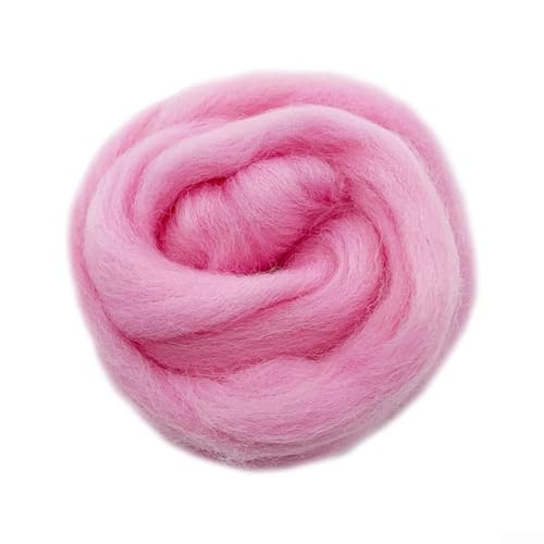 Nadelfilz-Wollfaser, 20 g, kardiert, Perendale für Nadel- und Nassfilzarbeiten, mit Faserlänge 80, 120 mm und 29, 30 Dicke (13#) von Zoegneer