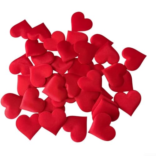 Romantische Tischdekoration mit 200 künstlichen 3D-Herzblüten, perfekte Ergänzung für jede Feier (rot) von Zoegneer