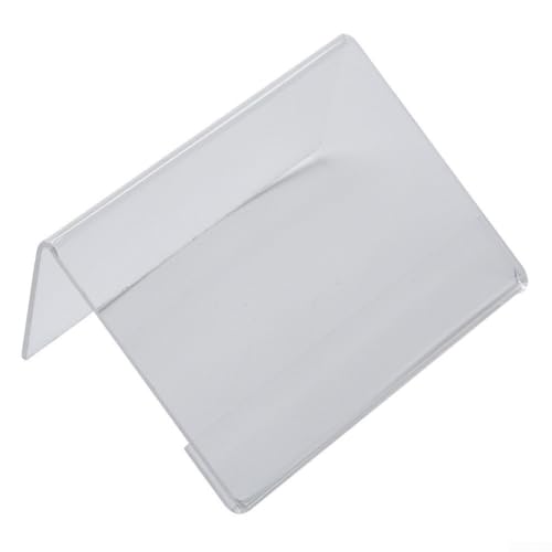 Zoegneer Preisschilderständer, Acryl-Preisschild-Halter, Acryl-Preisschild-Halter für Büro, Geschäft und Supermarkt, 20 Stück (7 x 10 cm) von Zoegneer