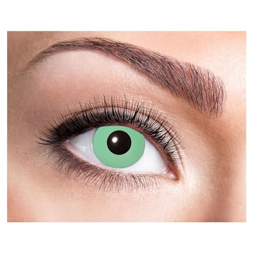 Zoelibat Eyecatcher 84027541-043 - Farbige UV-Kontaktlinsen, 1 Paar, für 12 Monate, Neon Grün, leuchtend, Karneval, Fasching, Halloween Zoelibat Eyecatcher 84027541-043 - Farbige UV-Kontaktlinsen, 1 Paar, für 12 Monate, Neon Grün, leuchtend, Karneval, Fasching, Halloween von Zoelibat