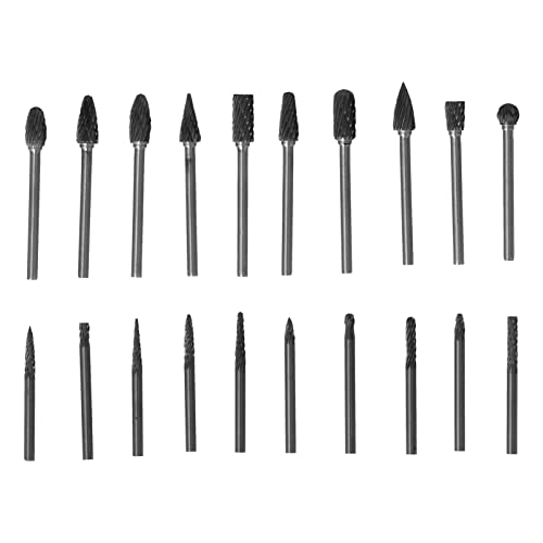 20-teiliges Wolframkarbid-Drehpunkt-Doppelschlitz-Burr-Die-Grinder-Set zum Schweißen und Gießen 20-teiliges Wolframkarbid-Drehpunkt-Doppelschlitz-Burr-Die-Grinder-Set zum Schweißen und Gießen von Zoeyilan