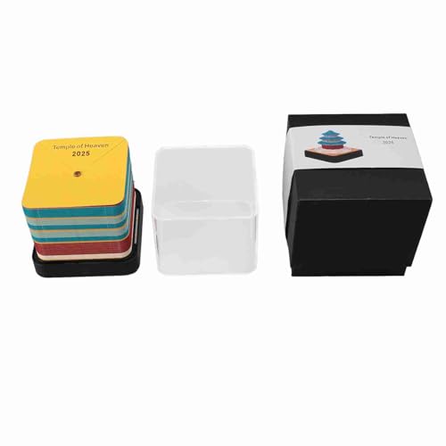 3D Kalender Planer, 3D Memo Pad, 3D Memo Pad Kunst Haftnotizen, 2025 3D Tempel Papier Kunst Notizblock Tempel des Himmels Papierschnitzerei Kunst Handwerk Desktop Dekoration für Büro Schule von Zoeyilan
