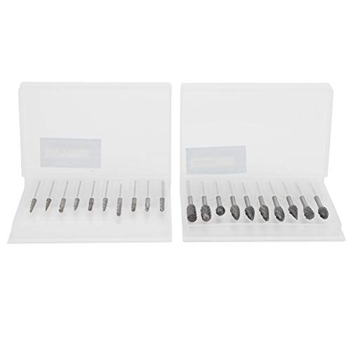 Holzbearbeitung Burr -Datei Set zementiertes Carbid -Rotary Burrs -Dateien Fräsenschneider -Bit -Carving -Tool zum Bohren von Holzbearbeitungsprojekten 20pcs Silber Holzbearbeitung Burr -Datei Set zementiertes Carbid -Rotary Burrs -Dateien Fräsenschneider -Bit -Carving -Tool zum Bohren von Holzbearbeitungsprojekten 20pcs Silber von Zoeyilan