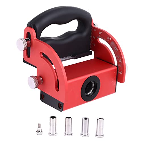 Holzbearbeitungsloch -Positionierer langlebiger einfacher Bohrwinkel für DIY schwarz rot einstellbar Holzbearbeitungsloch -Positionierer langlebiger einfacher Bohrwinkel für DIY schwarz rot einstellbar von Zoeyilan