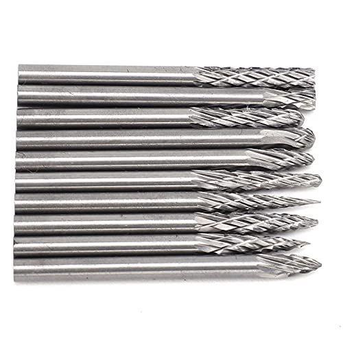Wolframstahl Doppel -Rillen -Fräsbohrmaschine Bitschneider Drehdatei 3x3mm effizienter Schnitzrouter Rollbohrer 10pcs Wolframstahl Doppel -Rillen -Fräsbohrmaschine Bitschneider Drehdatei 3x3mm effizienter Schnitzrouter Rollbohrer 10pcs von Zoeyilan
