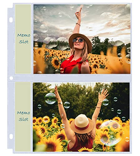Fotoalbum-Nachfüllseiten für 3-Ringbuch, ultraklare Fotohüllen für 240 Bilder, doppelseitige 2 Taschen, Fotoblätterschutz für Fotos und Postkarten, 60 Stück Fotoalbum-Nachfüllseiten für 3-Ringbuch, ultraklare Fotohüllen für 240 Bilder, doppelseitige 2 Taschen, Fotoblätterschutz für Fotos und Postkarten, 60 Stück von Zofly