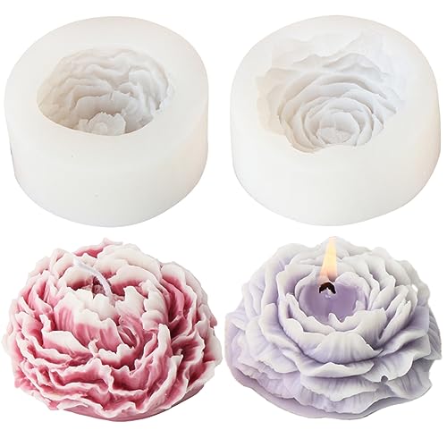 2 Stück verschiedene Größen von Pfingstrosen Blume Silikon Seifenformen 3D Große Pfingstrose Silikon Kerzenform DIY Handgemachte Kreative Blume Aromatherapie Gips Harz Seife Herstellung Zubehör Kit 2 Stück verschiedene Größen von Pfingstrosen Blume Silikon Seifenformen 3D Große Pfingstrose Silikon Kerzenform DIY Handgemachte Kreative Blume Aromatherapie Gips Harz Seife Herstellung Zubehör Kit von Zohuyar