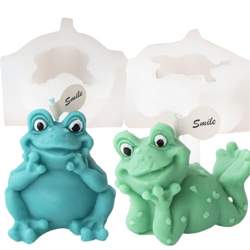 Silikon-Kerzenformen (2 Stück Froschkerzenform-Set A) von Zohuyar
