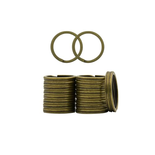 20 Stück Schlüsselring Schlüsselanhänger 3/4 Zoll 20 mm Durchmesser Metall flach geteilte Schlüsselanhänger Ringe für Zuhause, Auto, Hundemarke, Büro, Schlüsselbefestigung, Bronze 20 Stück Schlüsselring Schlüsselanhänger 3/4 Zoll 20 mm Durchmesser Metall flach geteilte Schlüsselanhänger Ringe für Zuhause, Auto, Hundemarke, Büro, Schlüsselbefestigung, Bronze von ZoloAJay