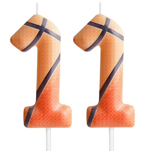 Zolunu Basketball Geburtstag Kerze, Basketball Themed 11 Geburtstag Kuchen Kerze, Nummer 11 Kerze, Geburtstagskuchen Topper für Jungen Mädchen Kinder Sport-Themed Party Dekorationen Zubehör Zolunu Basketball Geburtstag Kerze, Basketball Themed 11 Geburtstag Kuchen Kerze, Nummer 11 Kerze, Geburtstagskuchen Topper für Jungen Mädchen Kinder Sport-Themed Party Dekorationen Zubehör von Zolunu