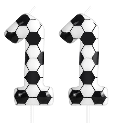 Zolunu Fußball Geburtstag Kerze, Fußball Themed 11 Geburtstag Kuchen Kerze, Nummer 11 Kerze, Geburtstagskuchen Topper für Jungen Mädchen Kinder Sport-Themed Party Dekorationen Zubehör Zolunu Fußball Geburtstag Kerze, Fußball Themed 11 Geburtstag Kuchen Kerze, Nummer 11 Kerze, Geburtstagskuchen Topper für Jungen Mädchen Kinder Sport-Themed Party Dekorationen Zubehör von Zolunu