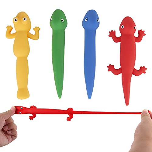 ZoneYan 4 Stück Schleuder Spielzeug, Eidechsen Spielzeug, Schleuder Tiere, Scherzartikel, Party-Mitgebsel, Schultüte Füllung Geschenke, Kleine Geschenke für Kinder ZoneYan 4 Stück Schleuder Spielzeug, Eidechsen Spielzeug, Schleuder Tiere, Scherzartikel, Party-Mitgebsel, Schultüte Füllung Geschenke, Kleine Geschenke für Kinder von ZoneYan