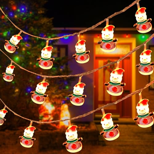 ZoneYan Lichterkette Schneemann, 3M 20 LED Weihnachtsdeko Lichterkette, Lichterkette Weihnachten Batterie, Weihnachtsdeko Innen Lichtervorhang für Party, Hochzeit, Balkon, Weihnachtsbaum, Warmweiß ZoneYan Lichterkette Schneemann, 3M 20 LED Weihnachtsdeko Lichterkette, Lichterkette Weihnachten Batterie, Weihnachtsdeko Innen Lichtervorhang für Party, Hochzeit, Balkon, Weihnachtsbaum, Warmweiß von ZoneYan