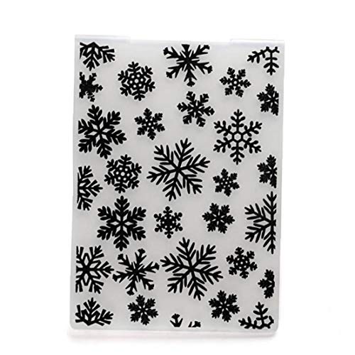 1pc Embossing Folders Craft Stirbt Kunststoff Snowflake Embossing Folder Schablone Für DIY Scrapbooking Fotoalbum Dekoration Vorlage Craft von Zonfer